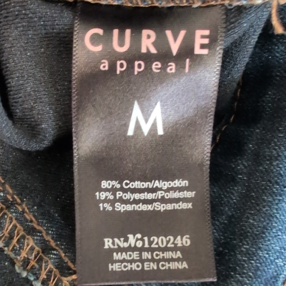 Curve Appeal Dark Wash Denim Jean Jacket - Women's Size Medium - Picture 14 of 14